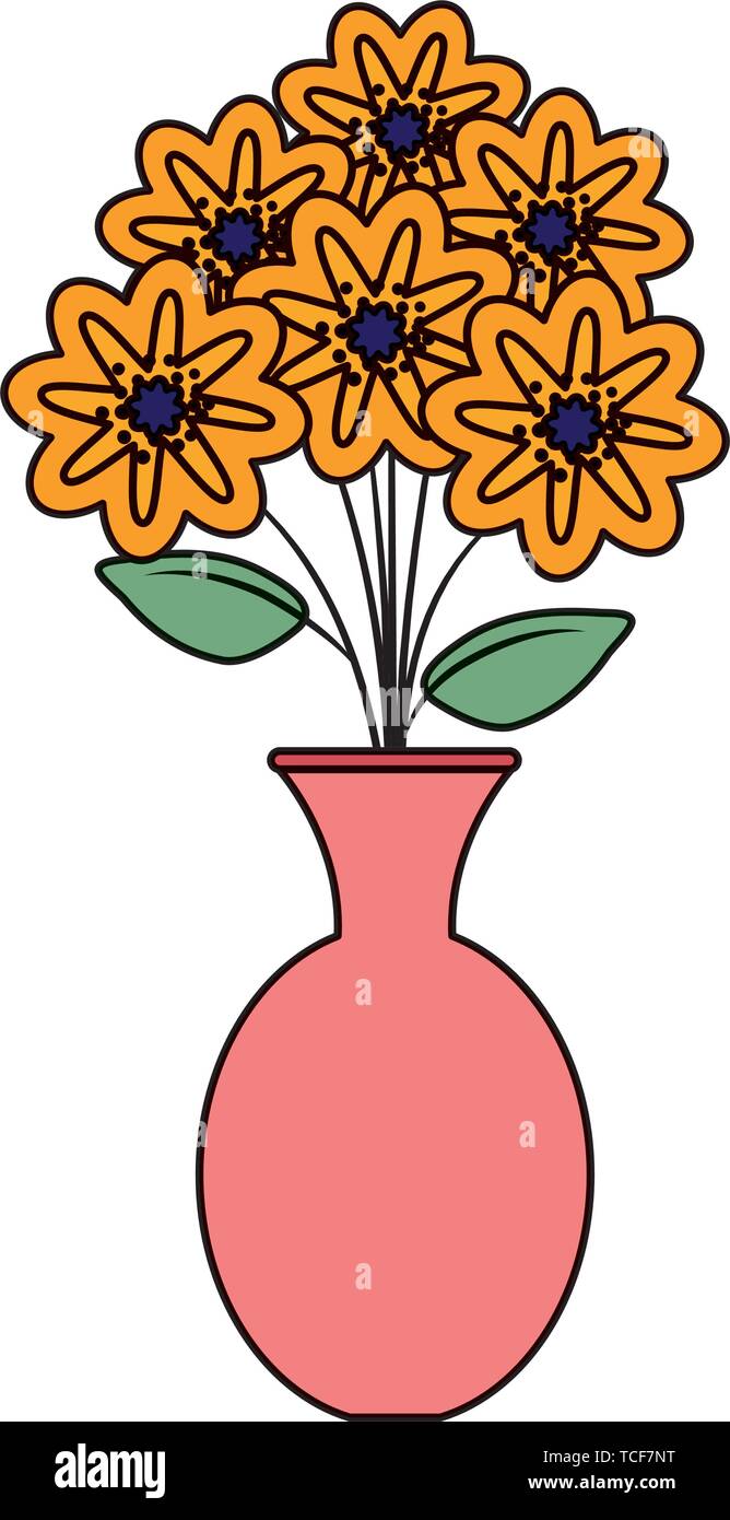 vase with flowers icon vector illustration Stock Vector Image & Art - Alamy