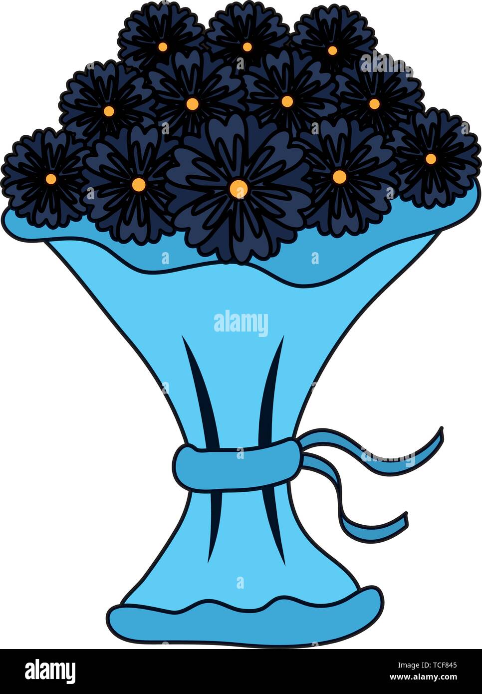 bouquet of flowers icon vector illustration Stock Vector Image & Art ...