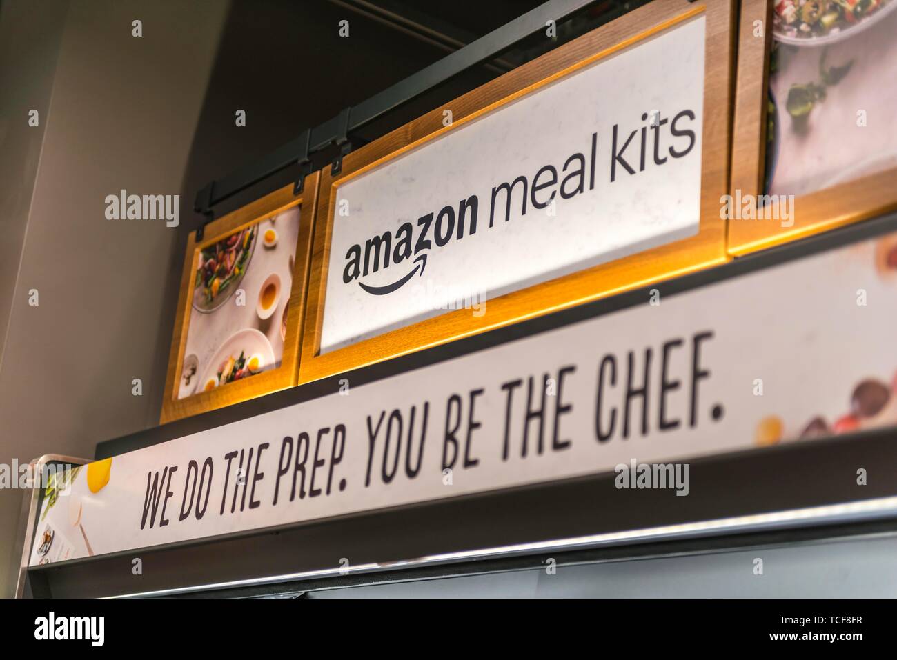 Ready Meal, Meal Kits in Amazon Go store, American automated