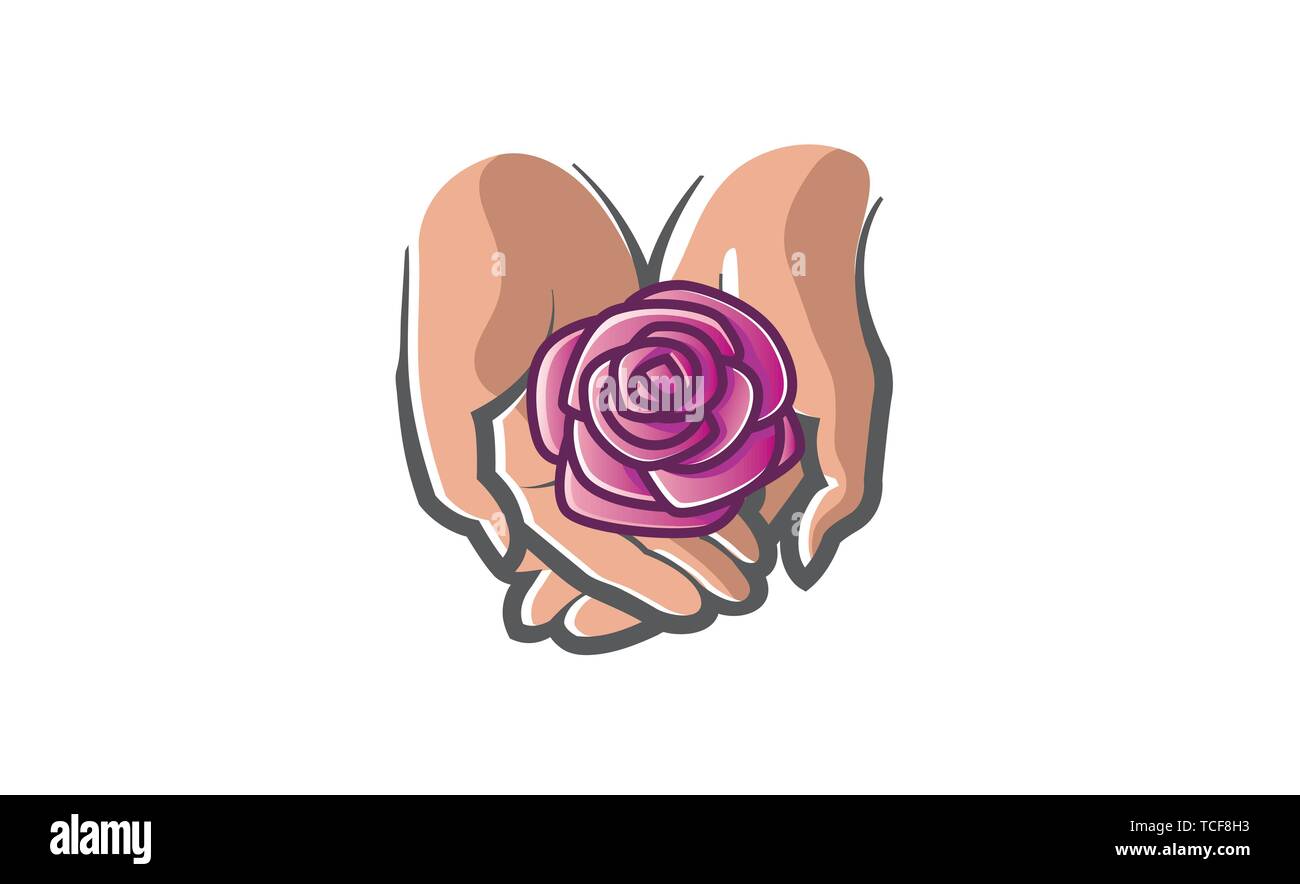 Hands Holding Lotus Flower High Resolution Stock Photography and Images
