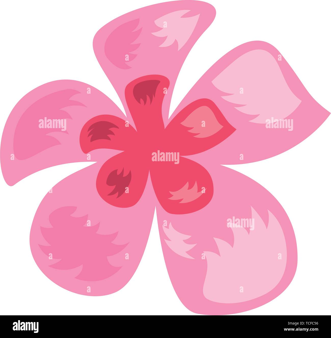 tropical exotic flower decoration icon Stock Vector Image & Art - Alamy