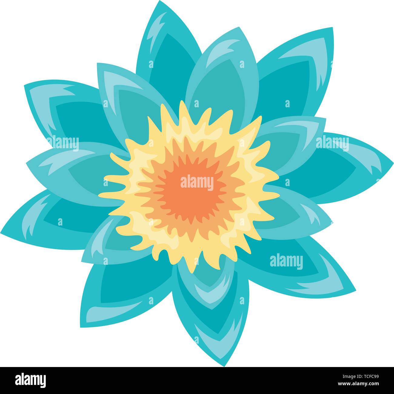 tropical exotic flower decoration icon Stock Vector Image & Art - Alamy