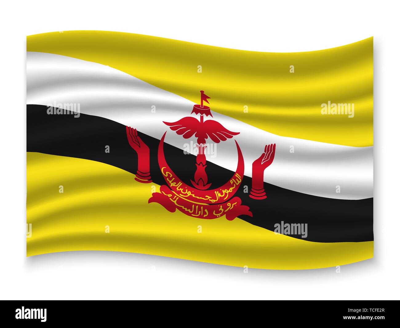 Brunei Flag Allover Print Rectangular Pillow main image 0