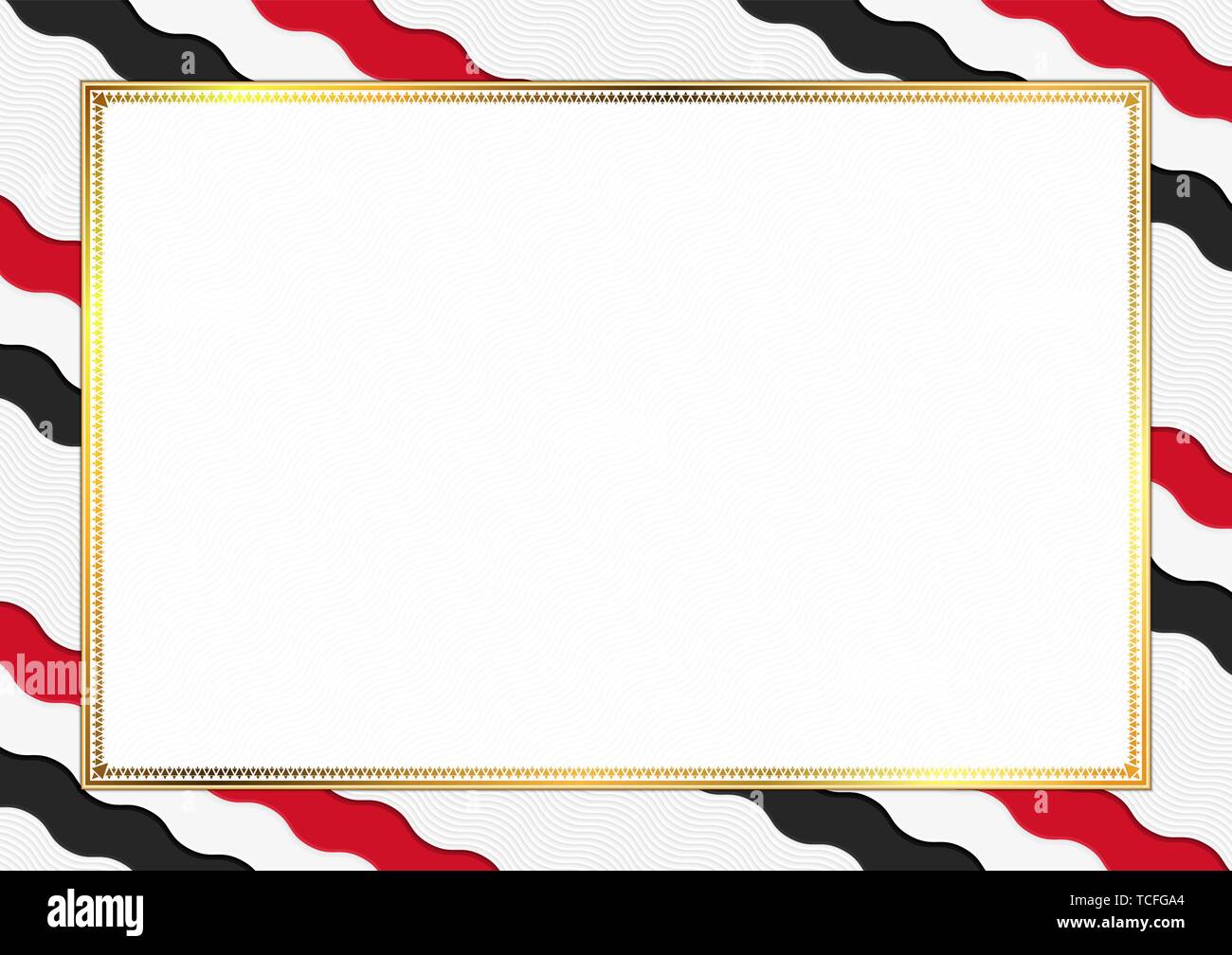 Border made with Iraq national colors. Template elements for your ...