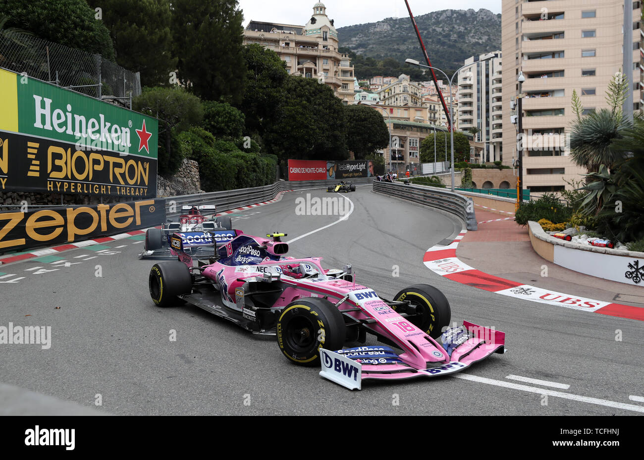 Racing Point Lance Stroll during the 2019 Monaco Grand Prix at the Circuit  de Monte Carlo, Monaco Stock Photo - Alamy