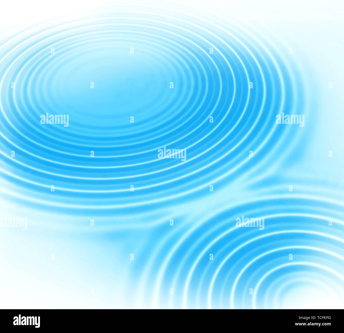 Abstract background with blue radial water ripples Stock Photo - Alamy