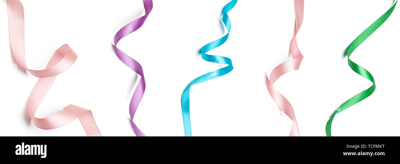 ribbon on a white background Stock Photo - Alamy