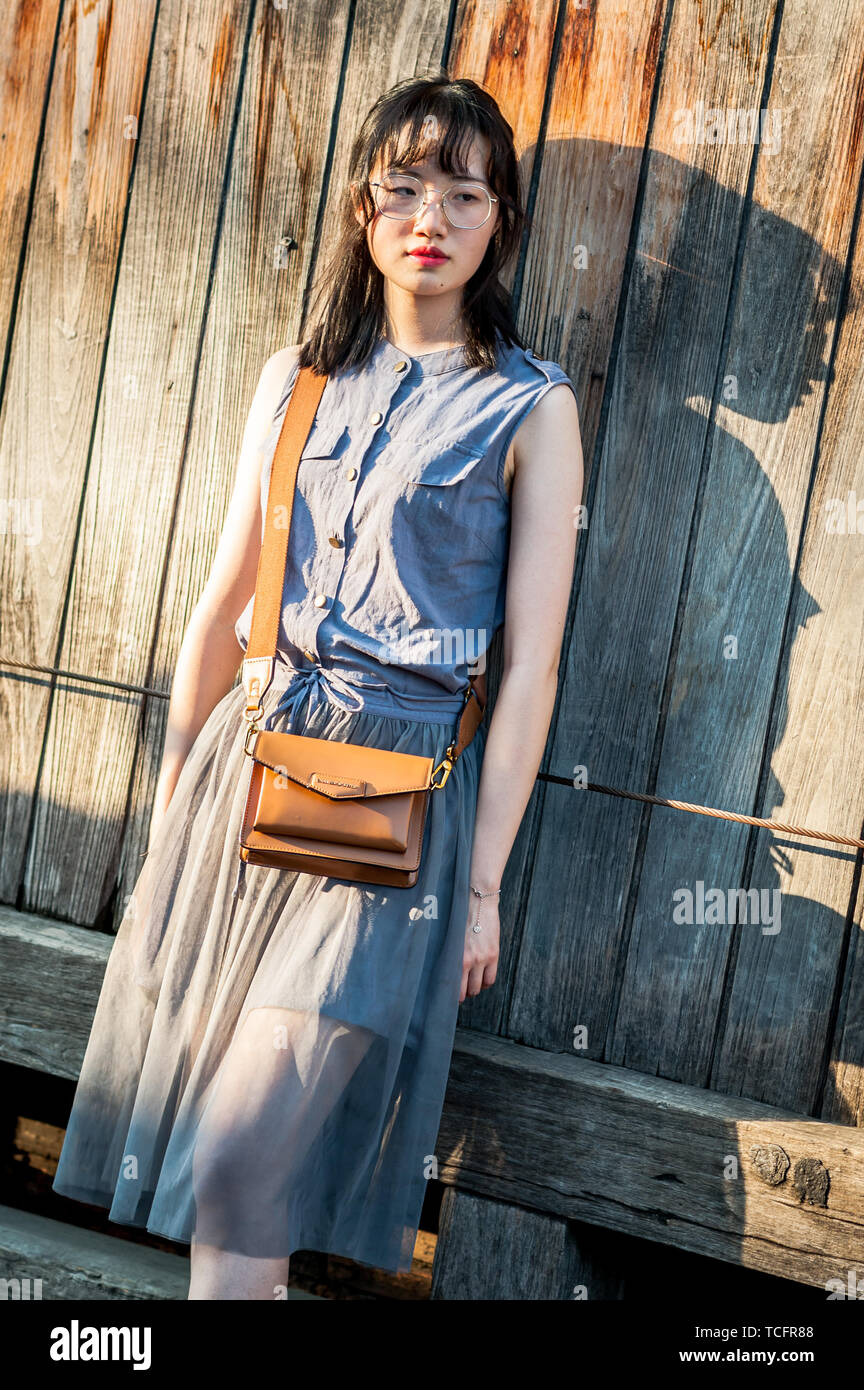 Pose posing posed model modelling hi-res stock photography and images ...