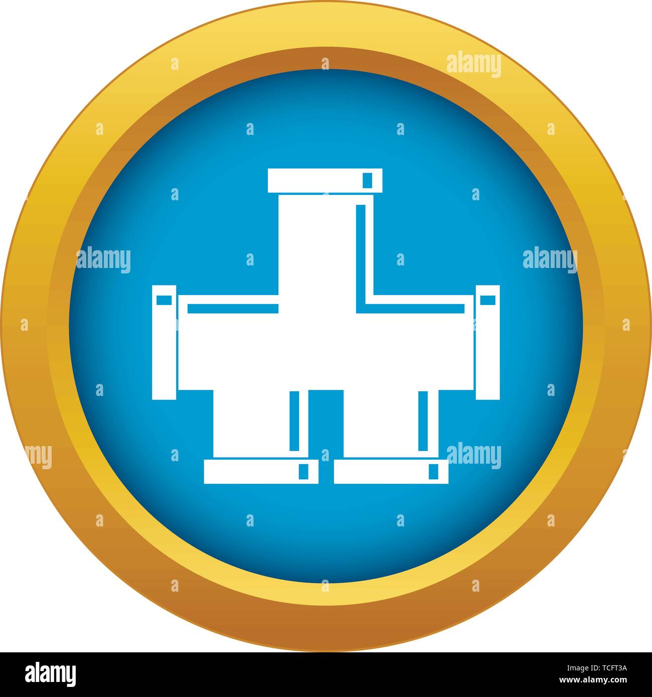 Drain system icon blue vector isolated Stock Vector Image & Art - Alamy