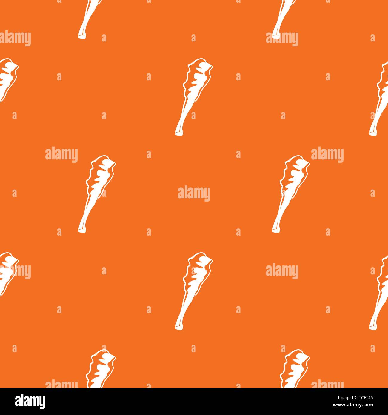 Truncheon pattern vector orange Stock Vector
