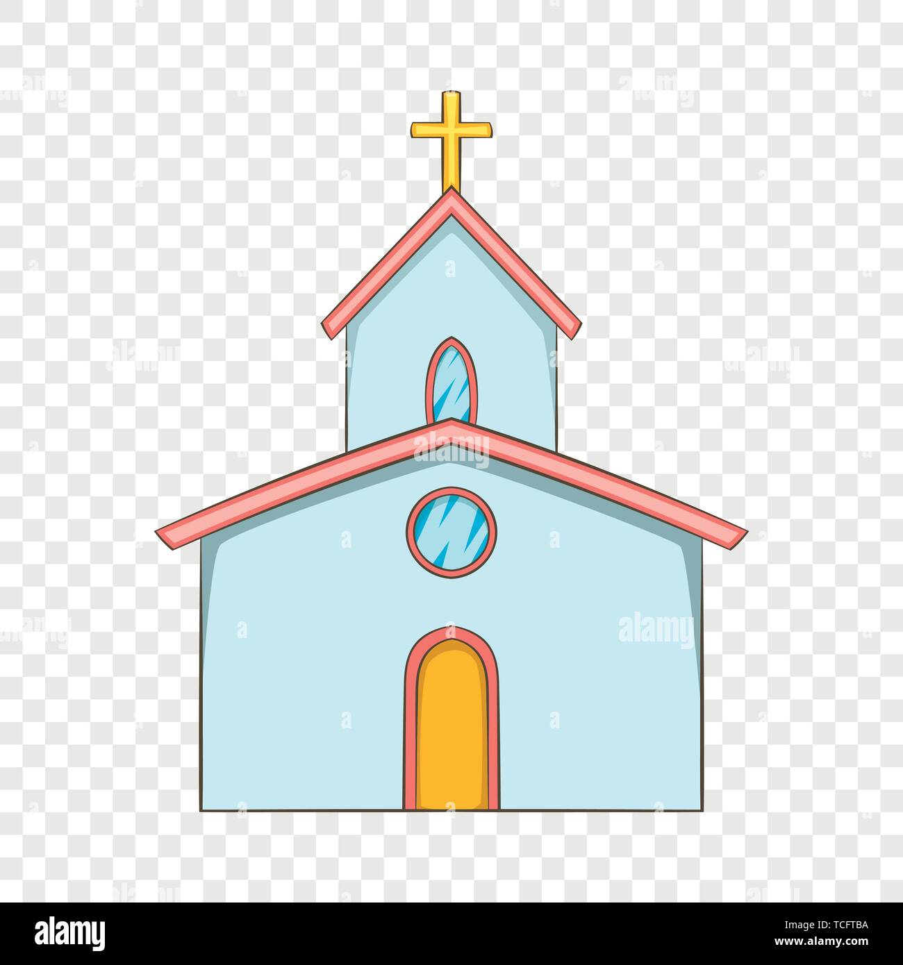 Church icon, cartoon style Stock Vector Image & Art - Alamy