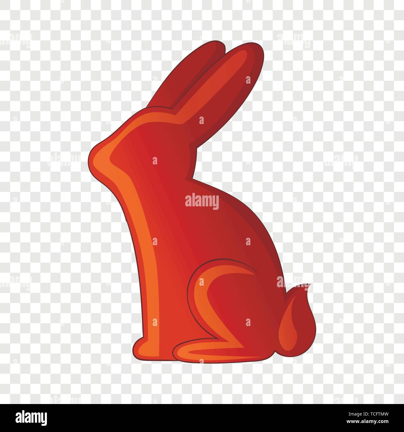 Chocolate bunny icon, cartoon style Stock Vector Image & Art Alamy