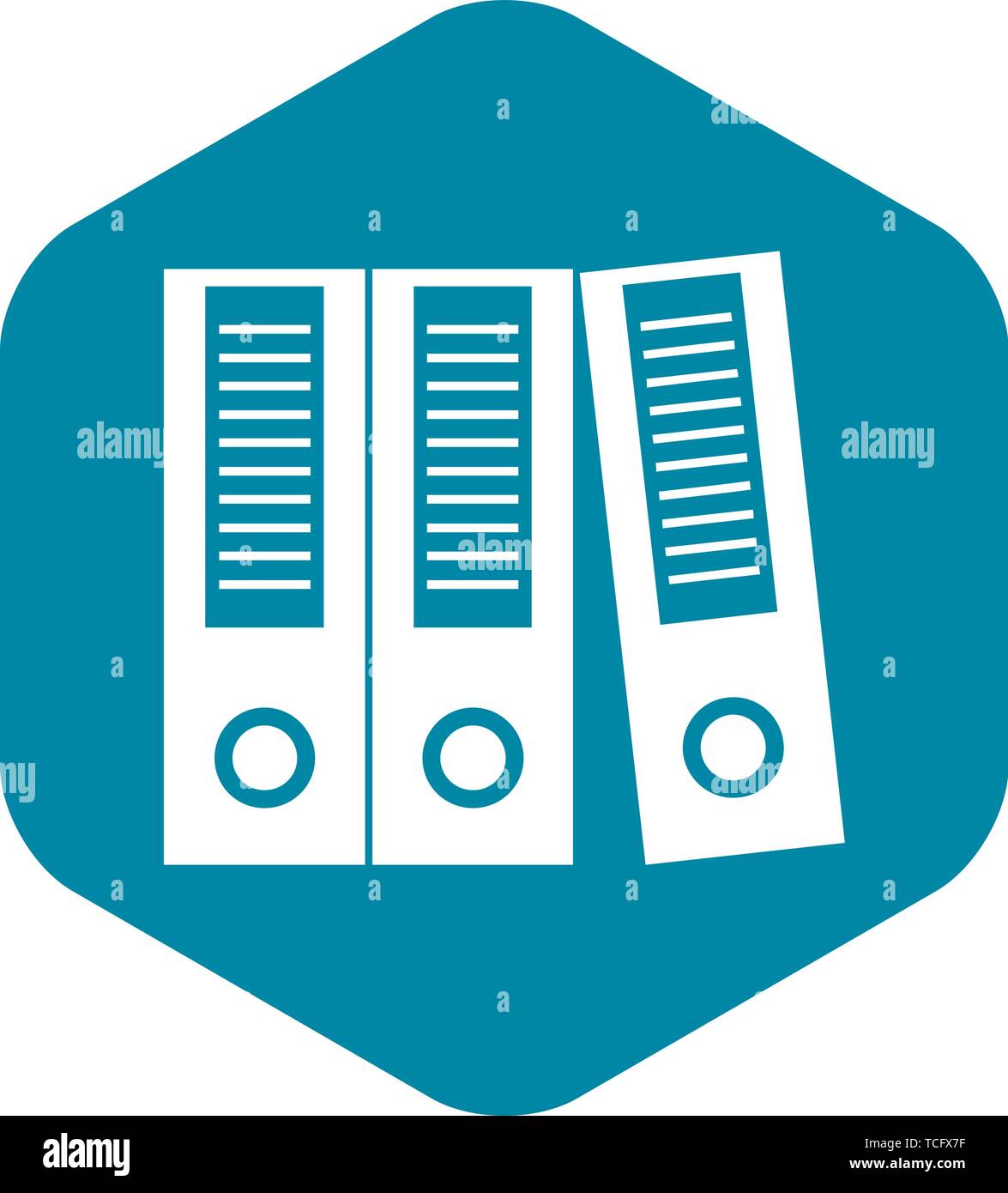 Office folders icon, simple style Stock Vector Image & Art - Alamy