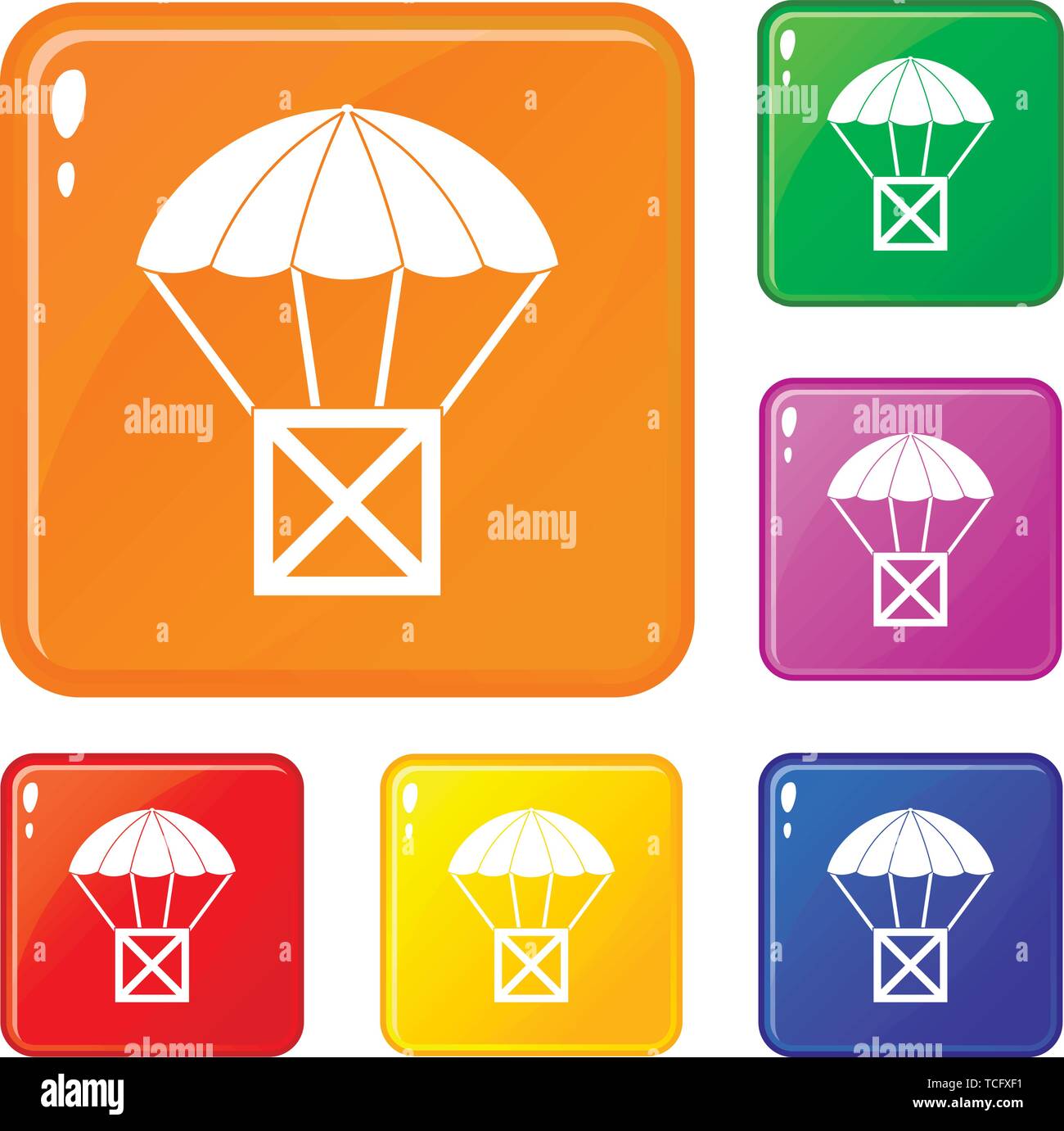 Balloon icons set vector color Stock Vector Image & Art - Alamy
