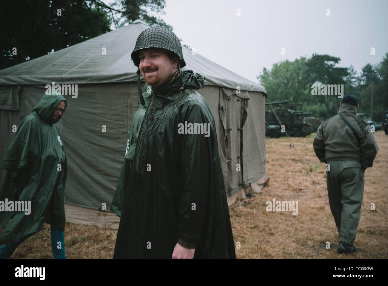 Paris, France. 4th June, 2019. People attend an event to mark the 75th anniversary of the D-Day landing in Normandy, France, June 4, 2019. Credit: Chen Yin/Xinhua/Alamy Live News Stock Photo