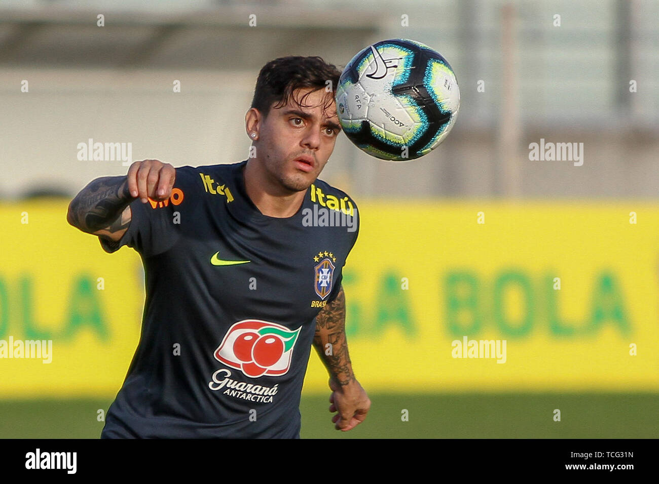 Brazil football national team hi-res stock photography and images