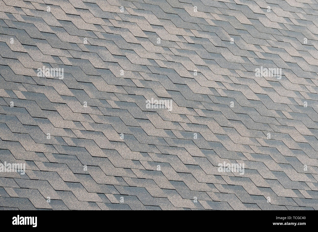 Flexible shingles of bitumen roofing surface. Background mosaic texture ...