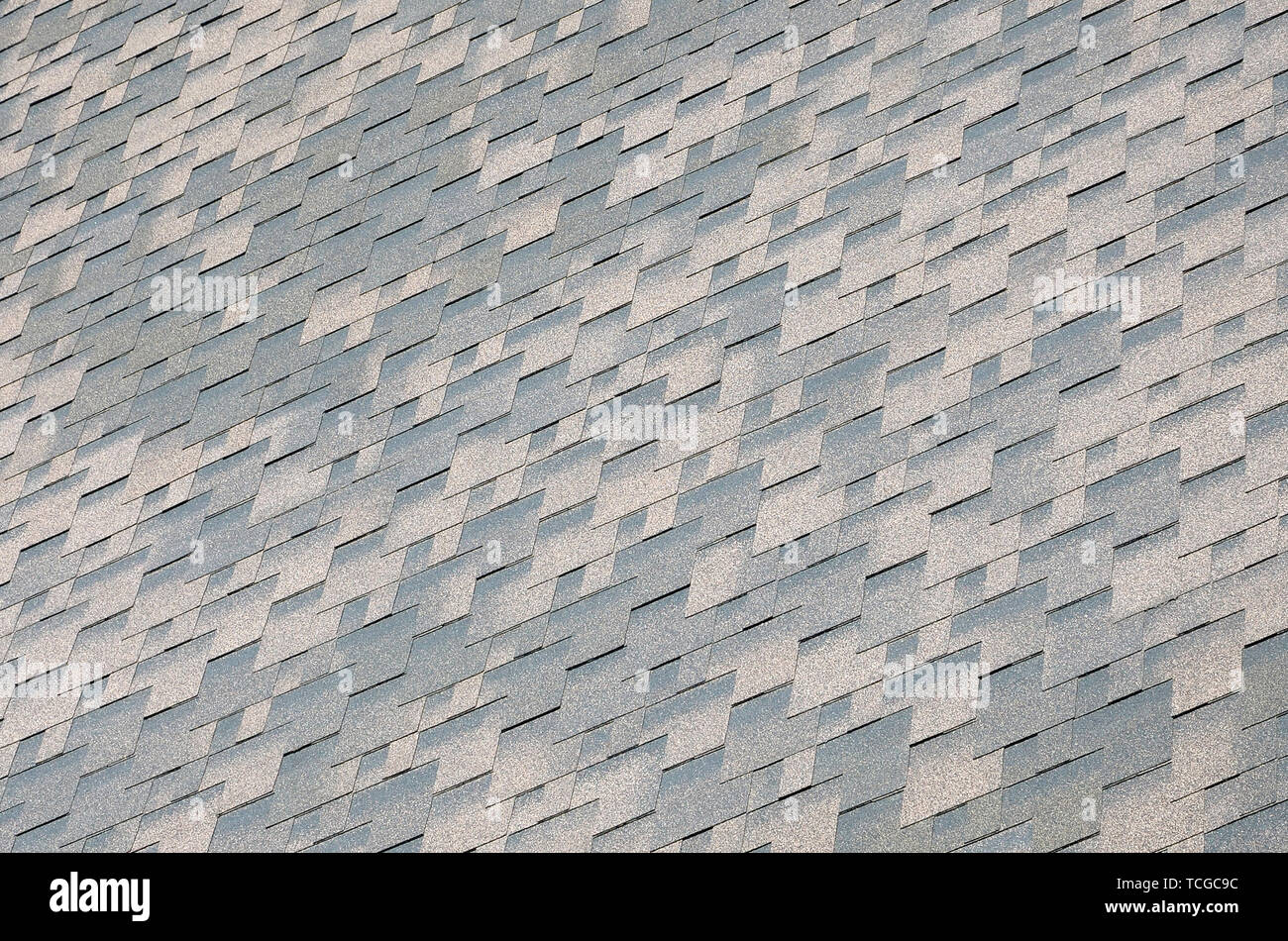 Flexible shingles of bitumen roofing surface. Background mosaic texture ...