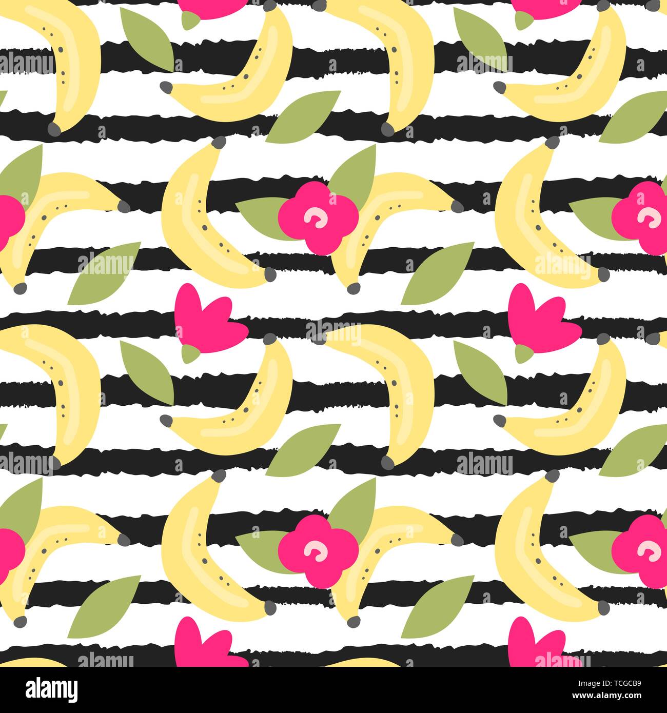 cute lovely modern summer seamless vector pattern illustration with ...