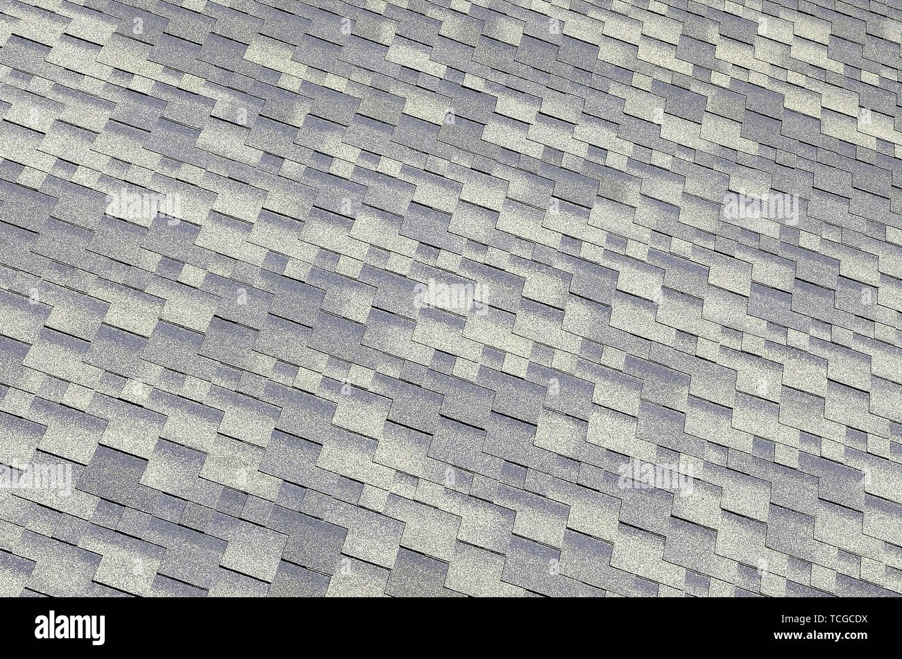 Flexible shingles of bitumen roofing surface. Background mosaic texture ...