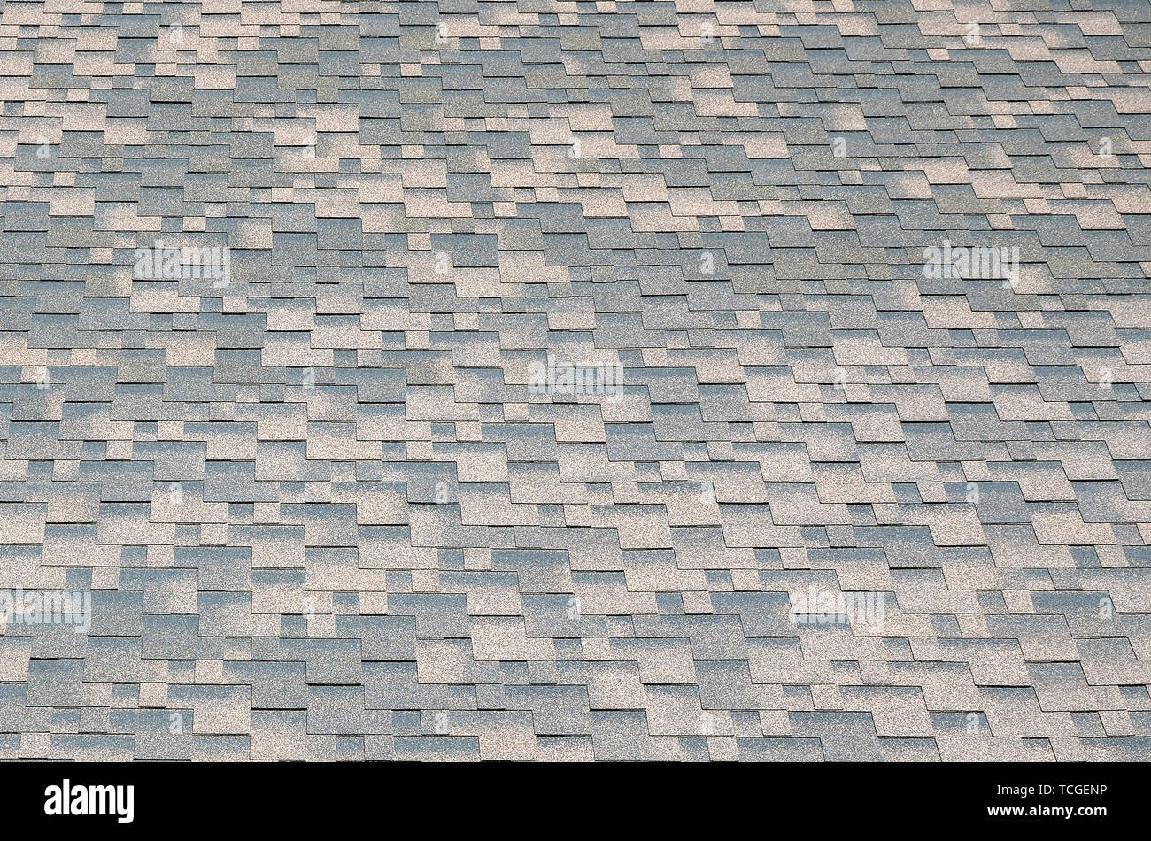 Flexible shingles of bitumen roofing surface. Background mosaic texture ...