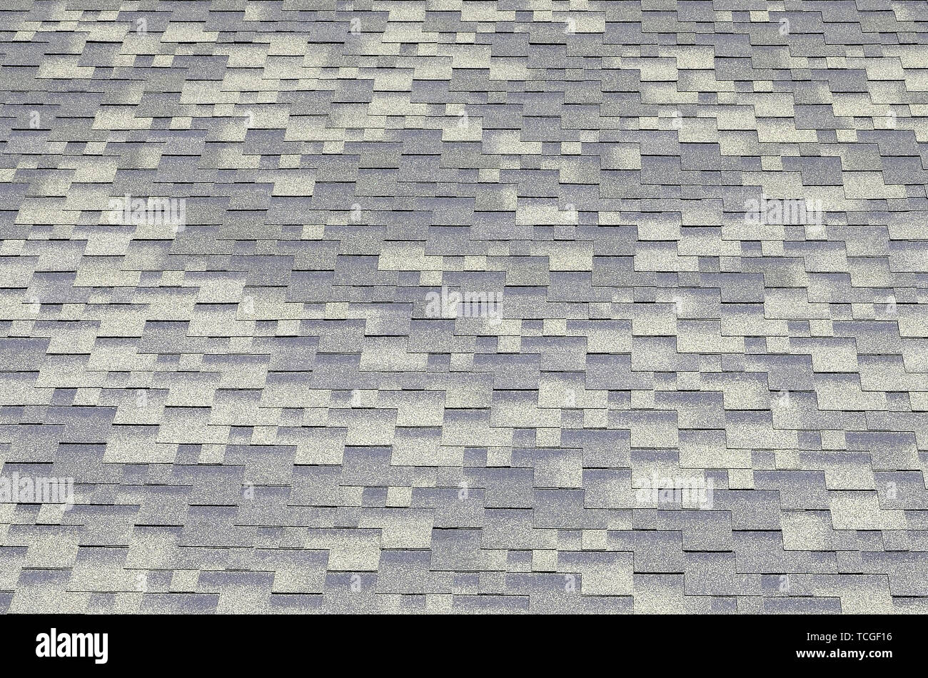 Flexible shingles of bitumen roofing surface. Background mosaic texture ...