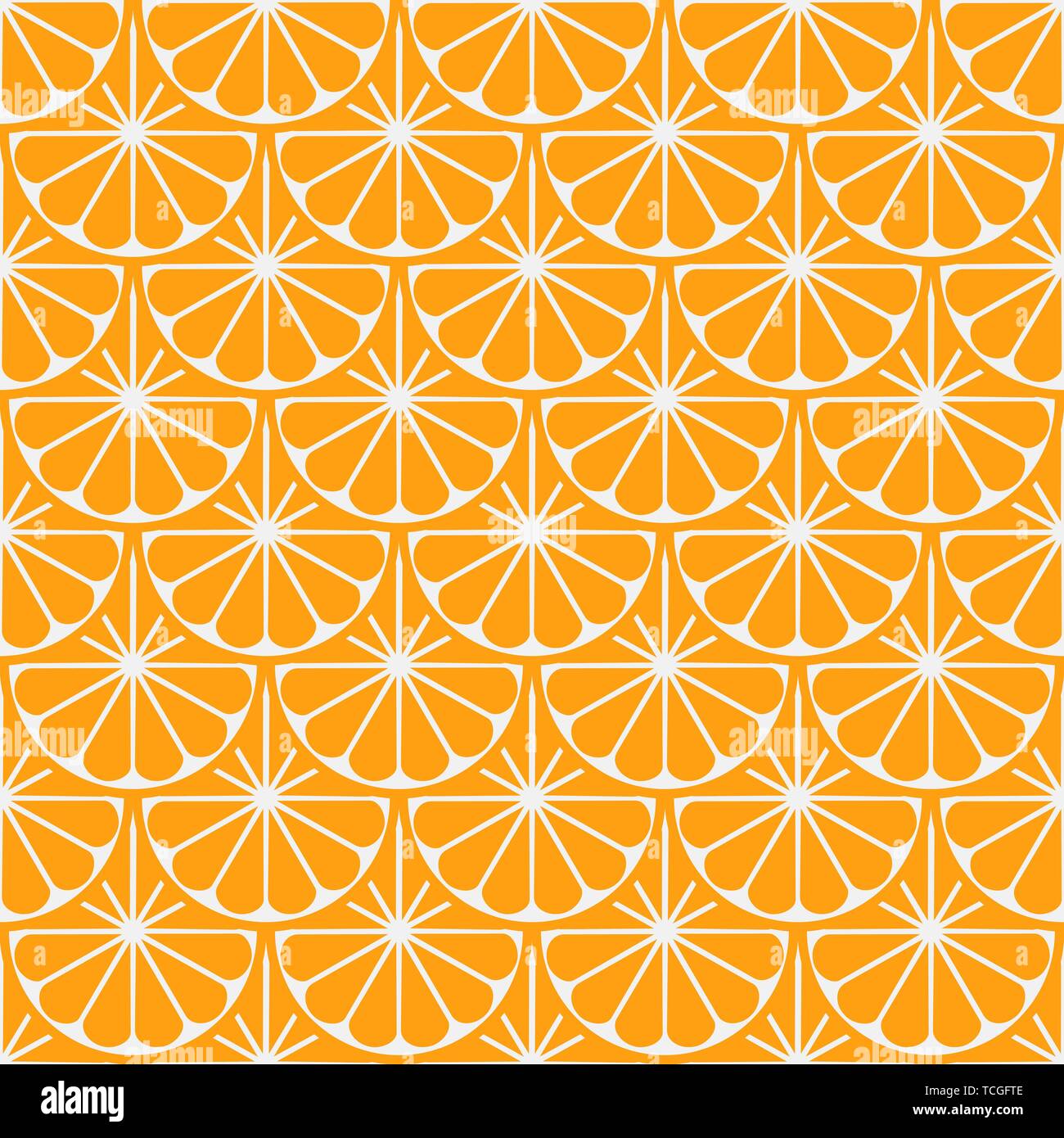 Orange fruit seamless bright art vector pattern Stock Vector Image ...
