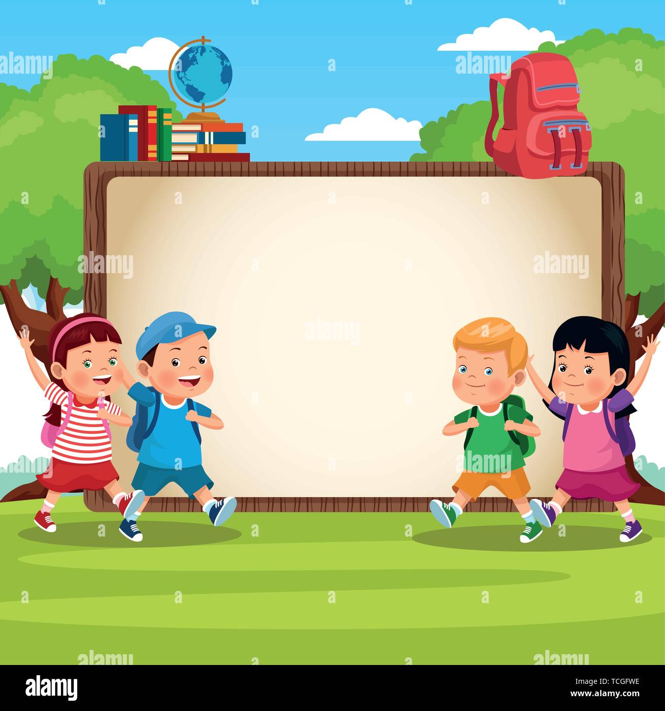 Back To School Kids Cartoons Stock Vector Image Art Alamy Dreamstime is the world`s largest stock photography community. https www alamy com back to school kids cartoons image248684730 html