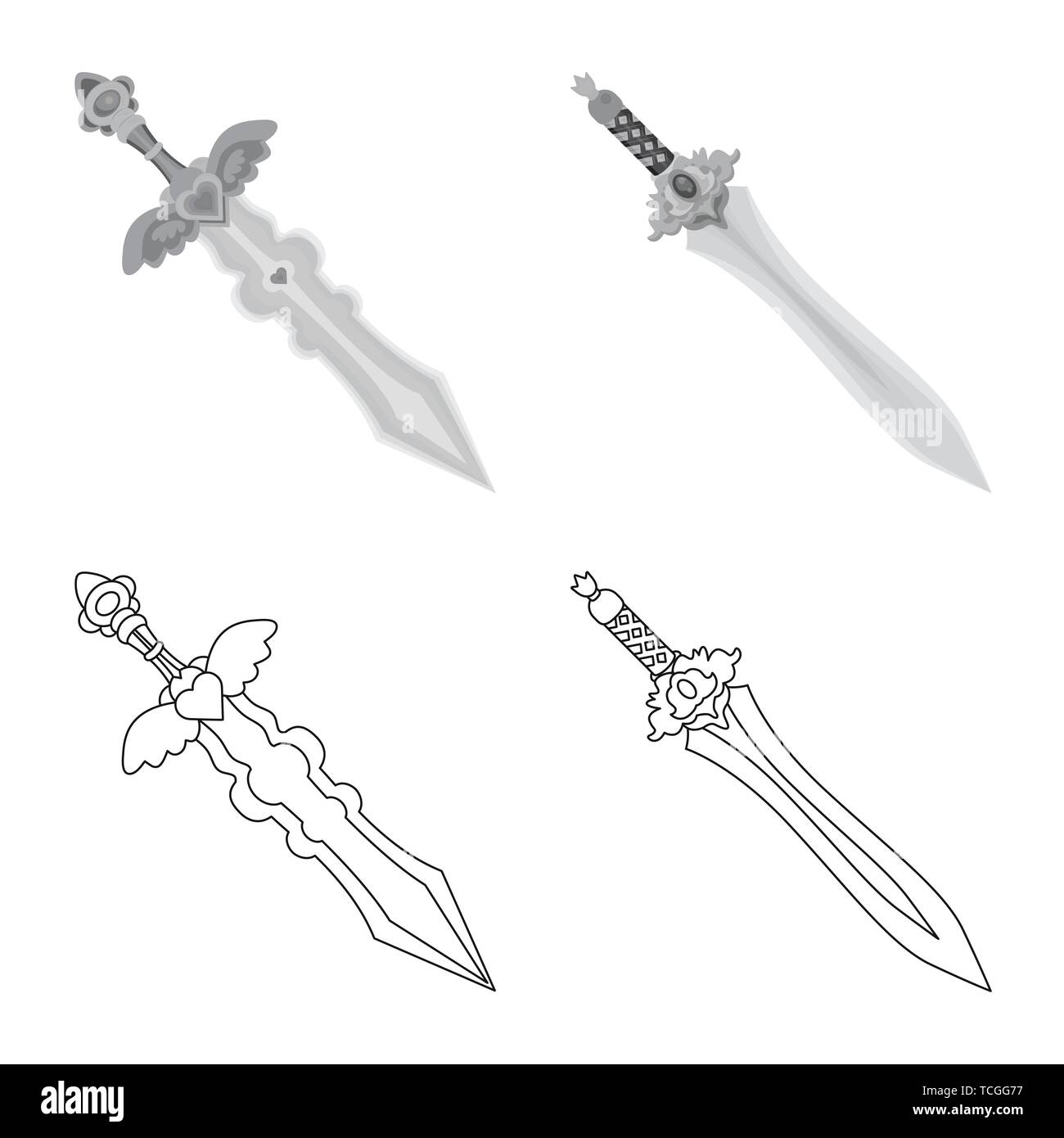 handle,hilt,decoration,gold,wings,ancient,ruby,roman,steel,silver