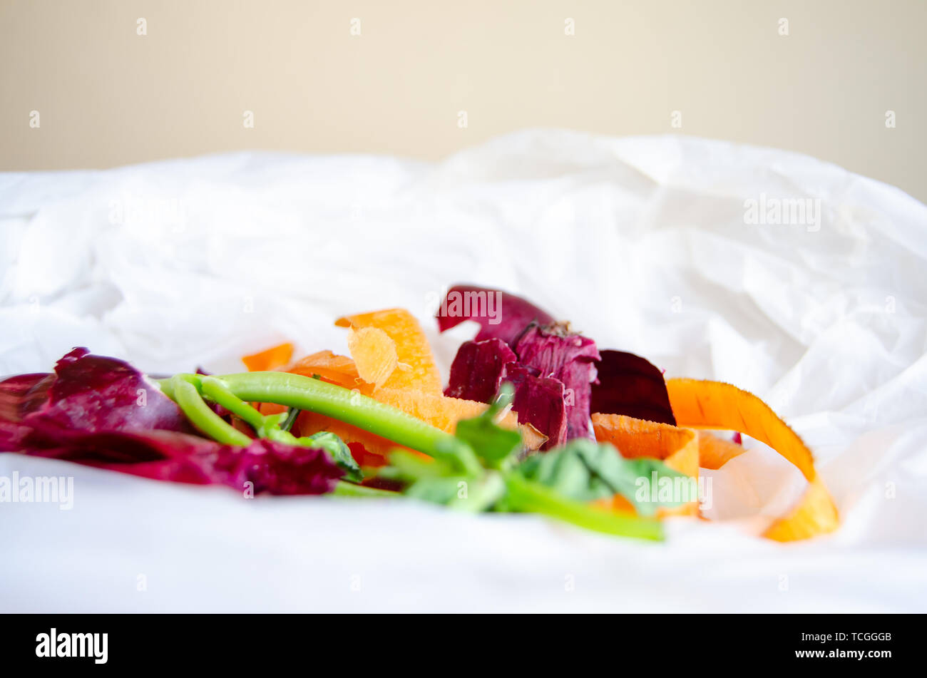 Organic waste in Biodegradable Plastic Bag Stock Photo Alamy