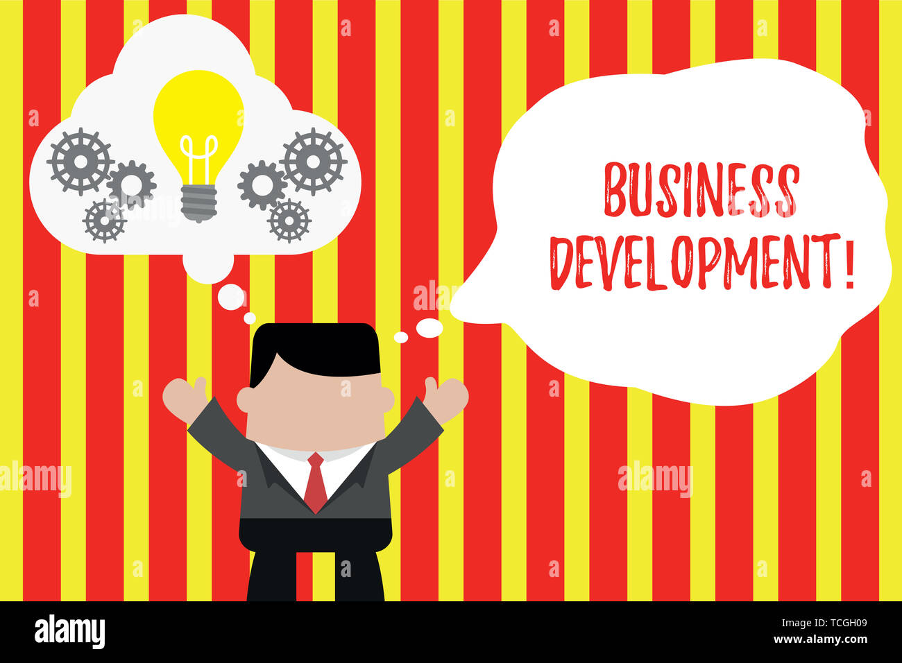 Writing note showing Business Development. Business concept for ...