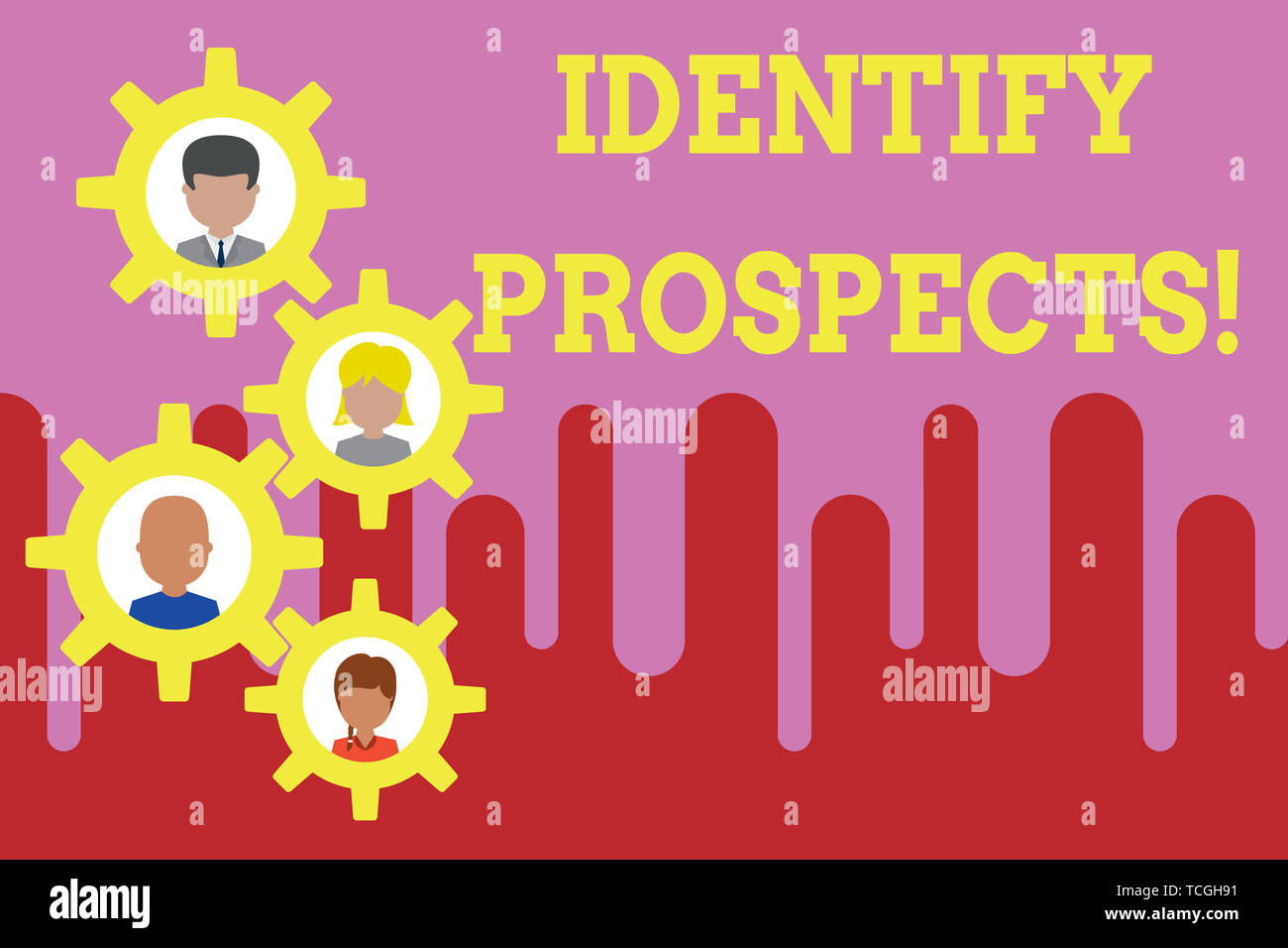 Conceptual hand writing showing Identify Prospects. Concept meaning