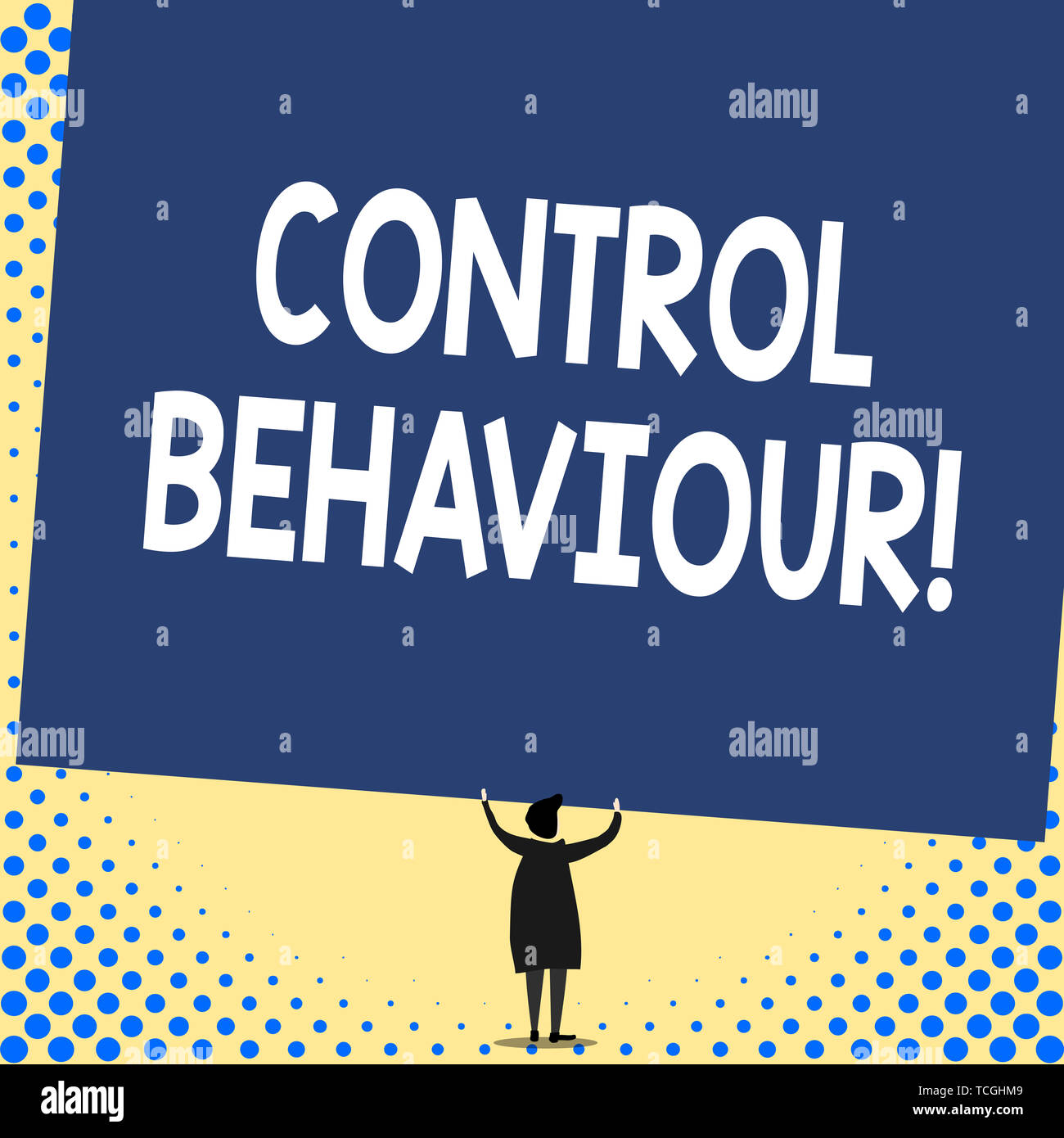 Word writing text Control Behaviour. Business photo showcasing Exercise ...