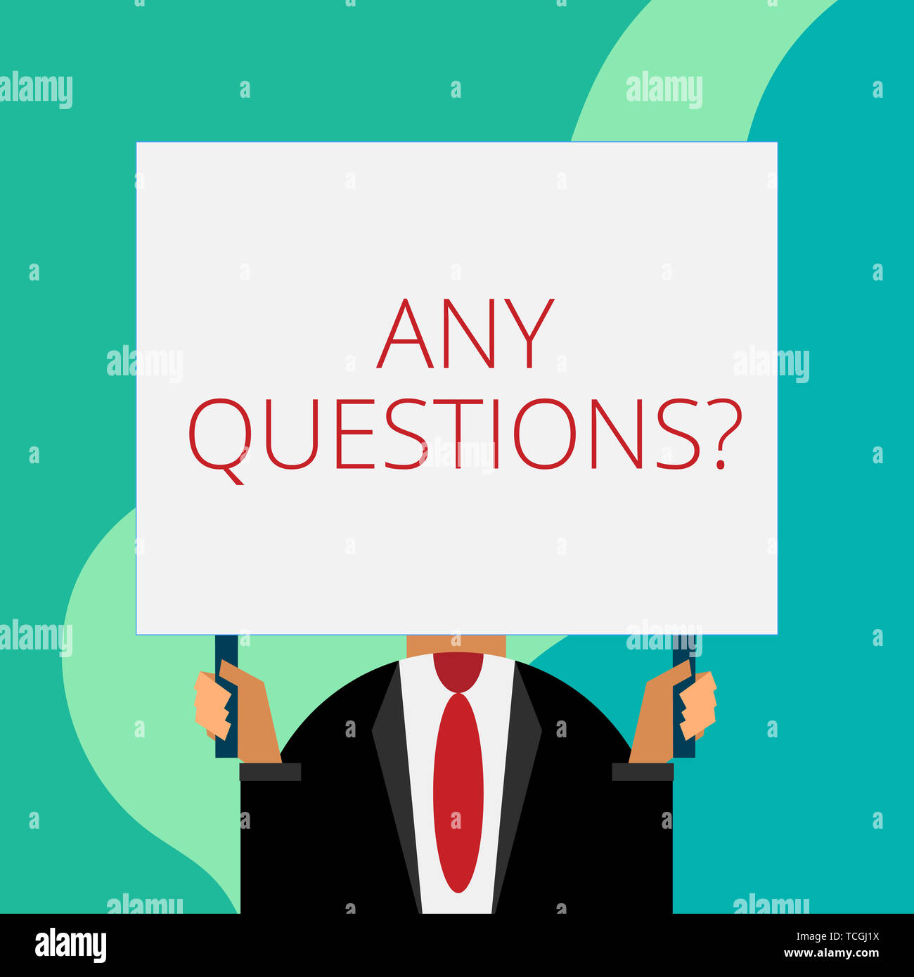 Handwriting text writing Any Questions Question. Conceptual photo ...