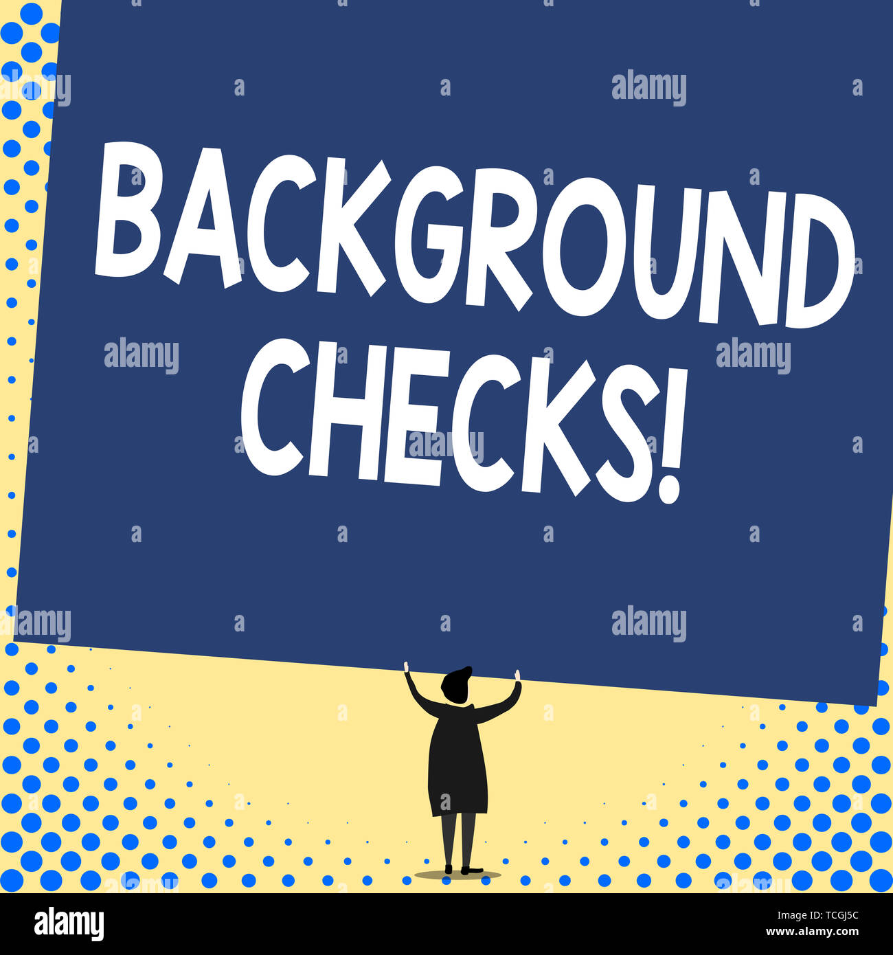 Word writing text Background Checks. Business photo showcasing looking ...