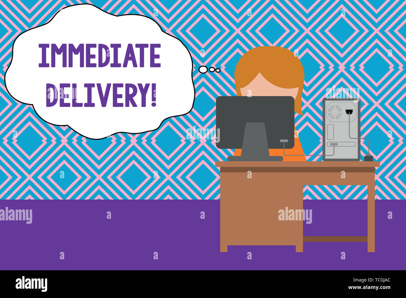 Conceptual hand writing showing Immediate Delivery. Concept meaning ...