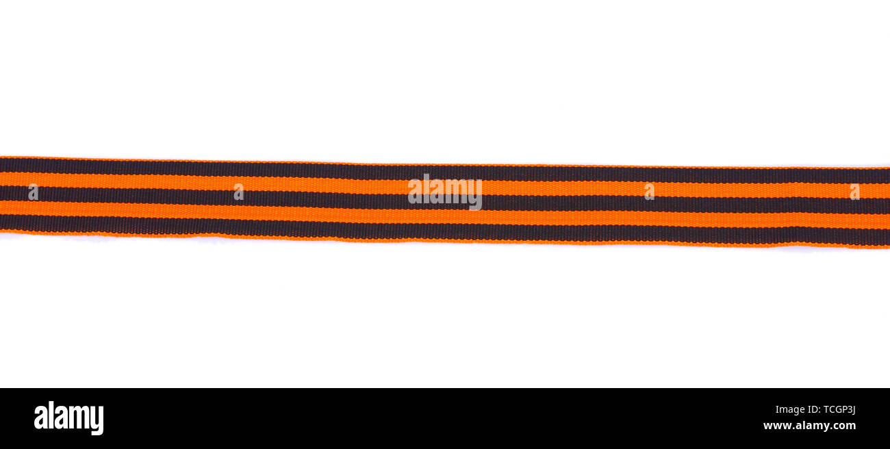 St. George ribbon isolated on white Stock Photo - Alamy