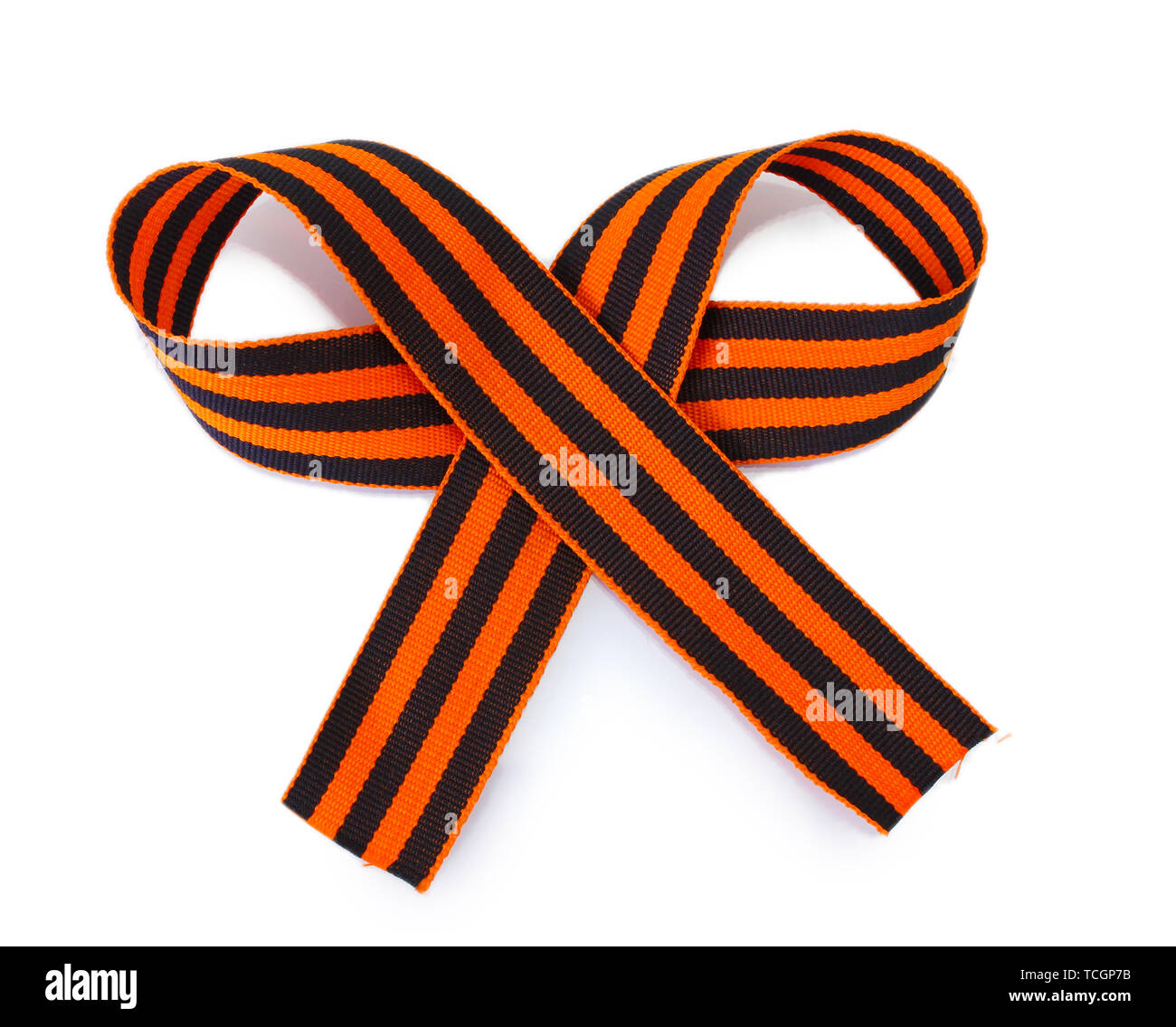 St. George ribbon isolated on white Stock Photo - Alamy