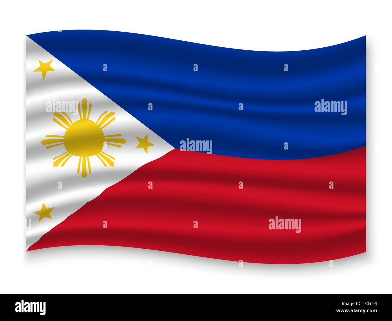 filipino flag outline