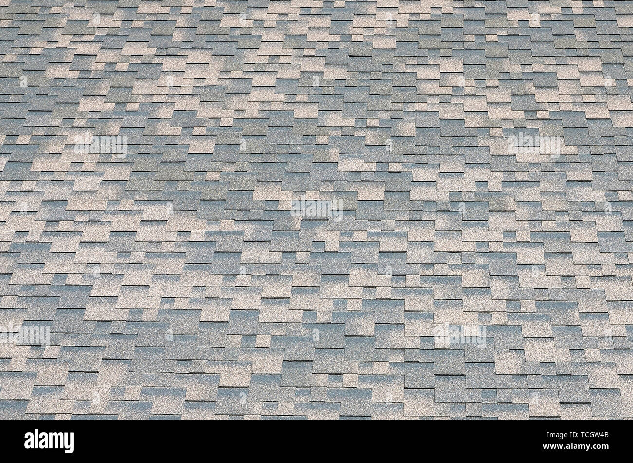 Flexible shingles of bitumen roofing surface. Background mosaic texture ...