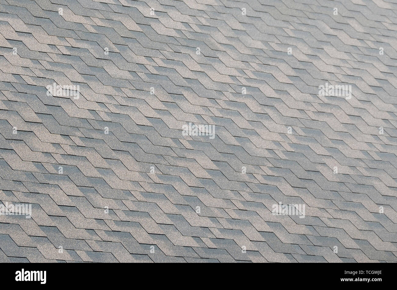Flexible shingles of bitumen roofing surface. Background mosaic texture ...
