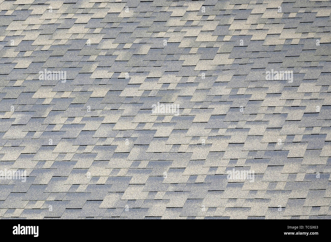 Flexible shingles of bitumen roofing surface. Background mosaic texture ...