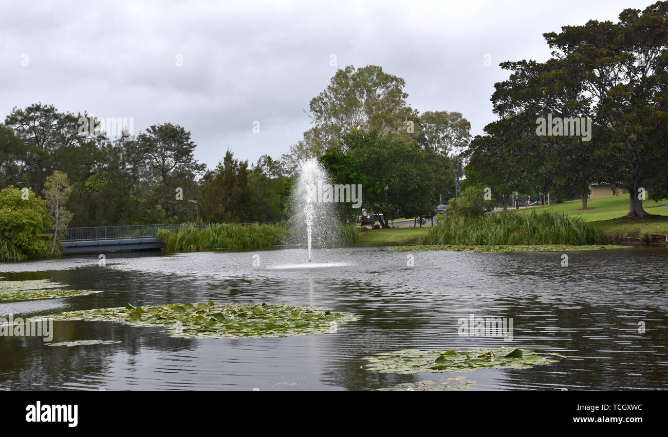 View of Lake Alford at the recreational park at the southern entry of
