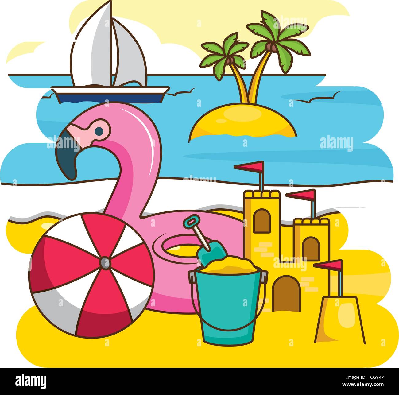 summer time holiday Stock Vector Image & Art - Alamy