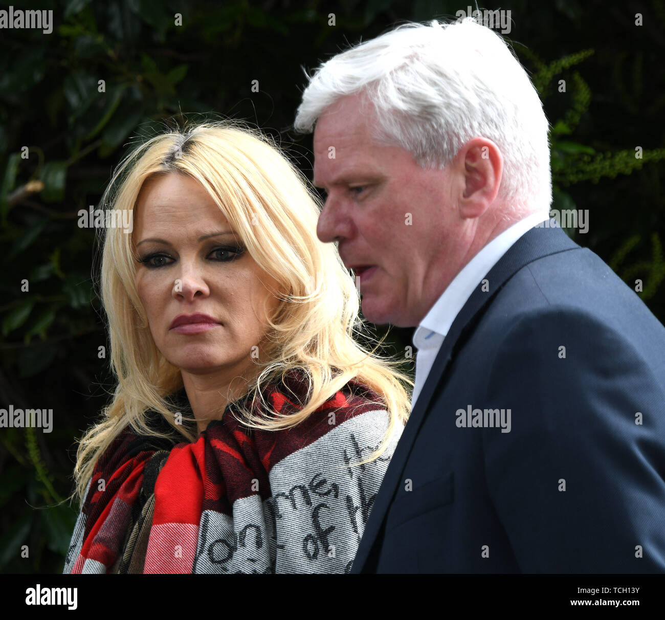 Pamela Anderson Visits Julian Assange In HMP Belmarsh Prison.Woolwich