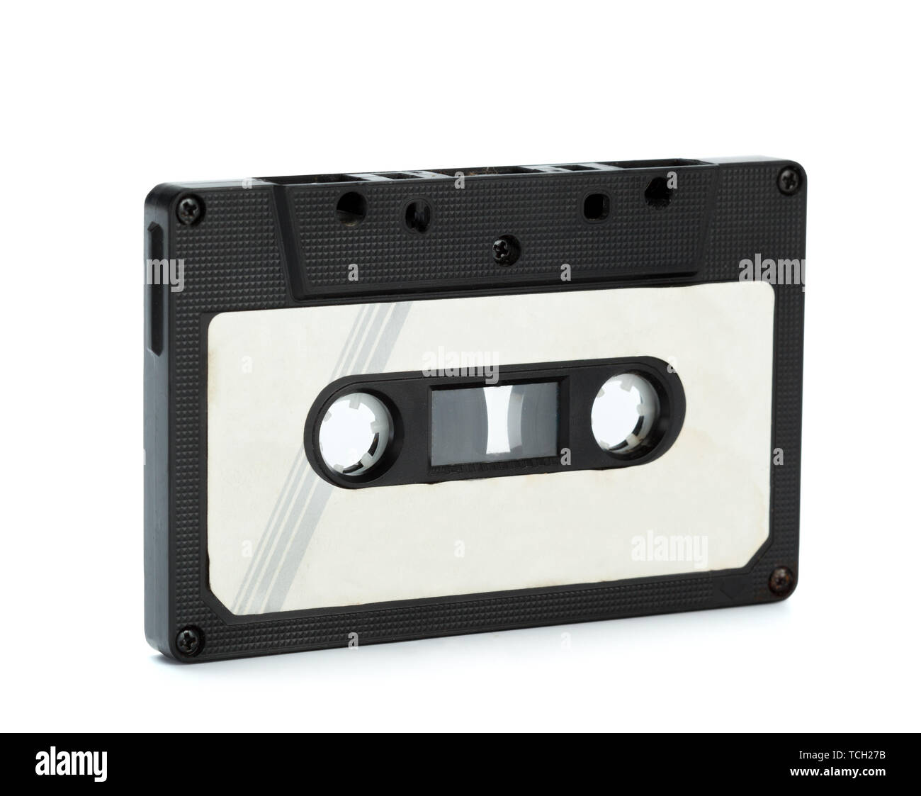 vintage cassette tape isolated white background Stock Photo - Alamy