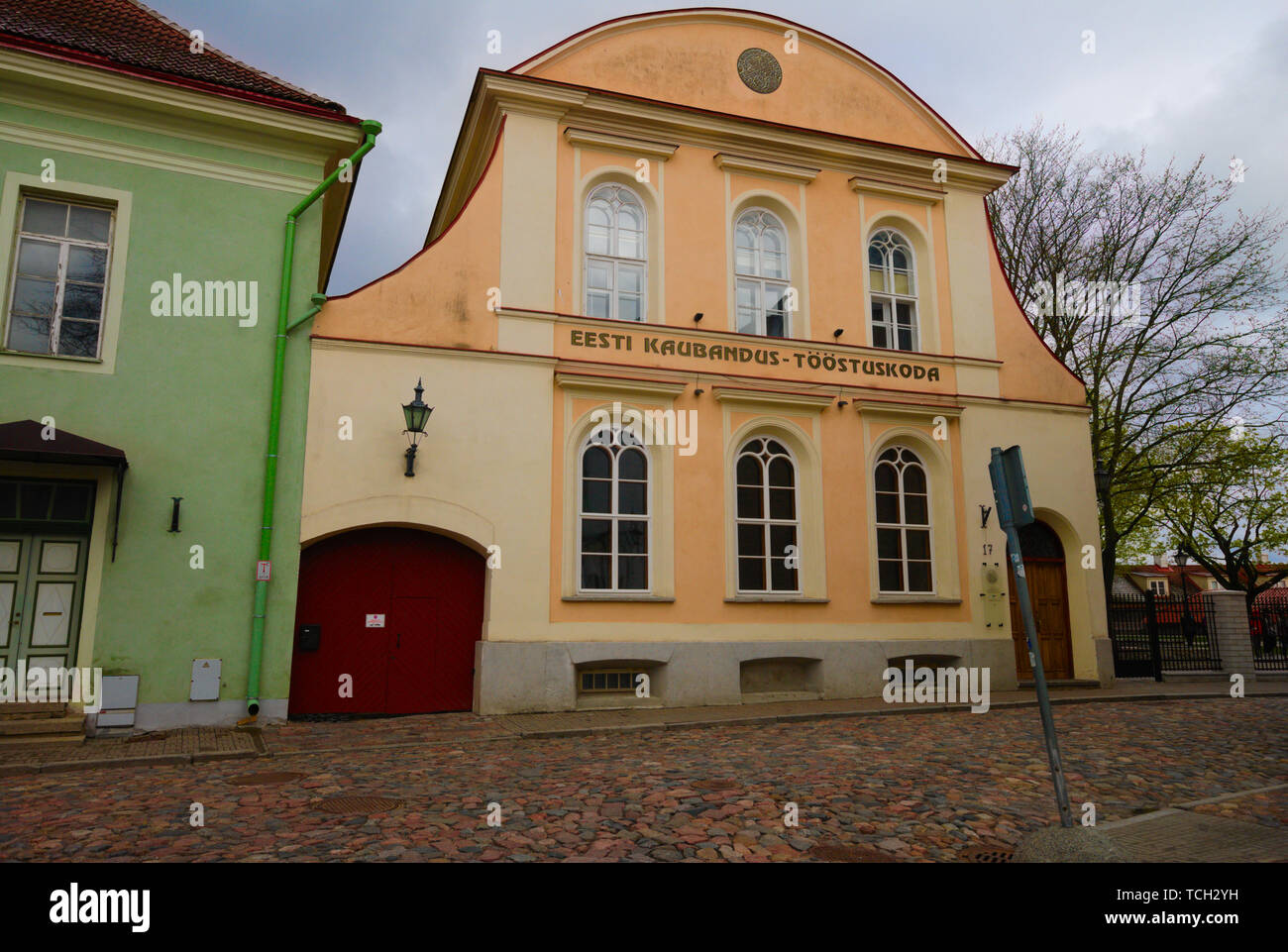 Eesti Kaubandus in Tallinn's 'Old Town', Estonia Stock Photo