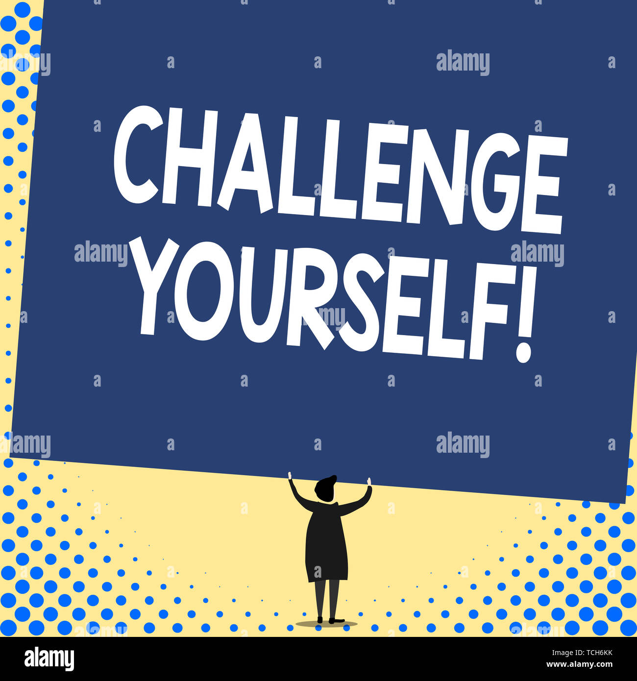 Word Writing Text Challenge Yourself Business Photo Showcasing