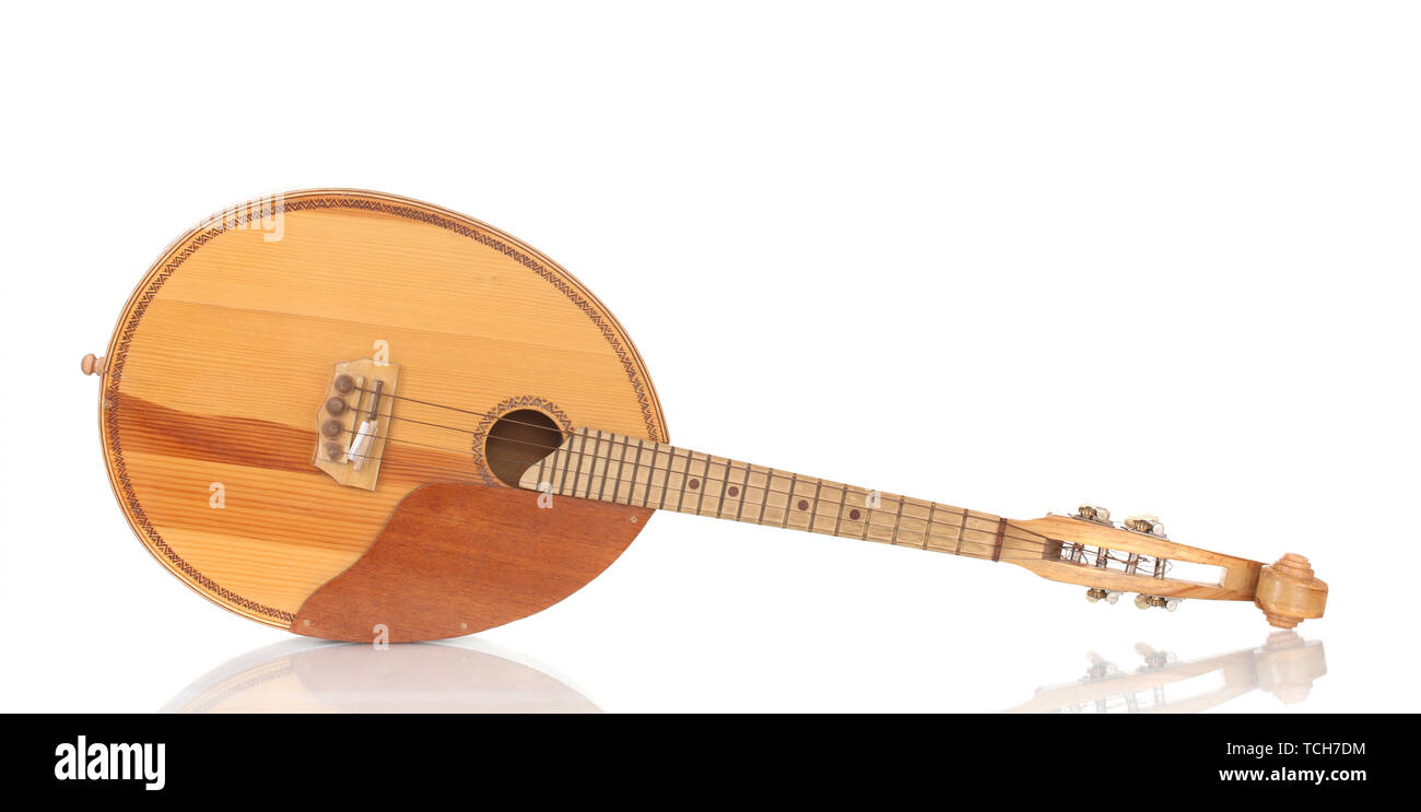 Retro kobza- Ukrainian musical instrument isolated on white Stock Photo ...
