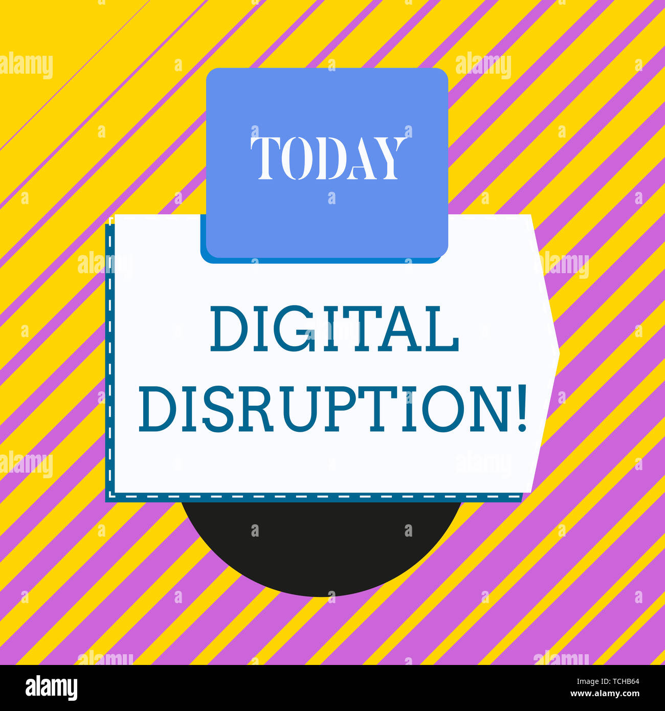 Conceptual hand writing showing Digital Disruption. Concept meaning ...